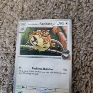 Team Rocket's Raticate 148/182 Sv10: Destined Rivals Reverse Holo